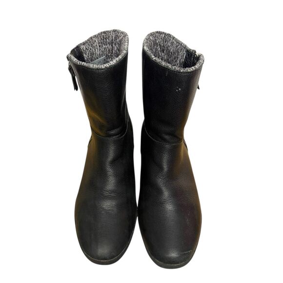 Cougar Vito Women’s 9 Leather Waterproof Boots Black Winter Lined Zip - Picture 2 of 9